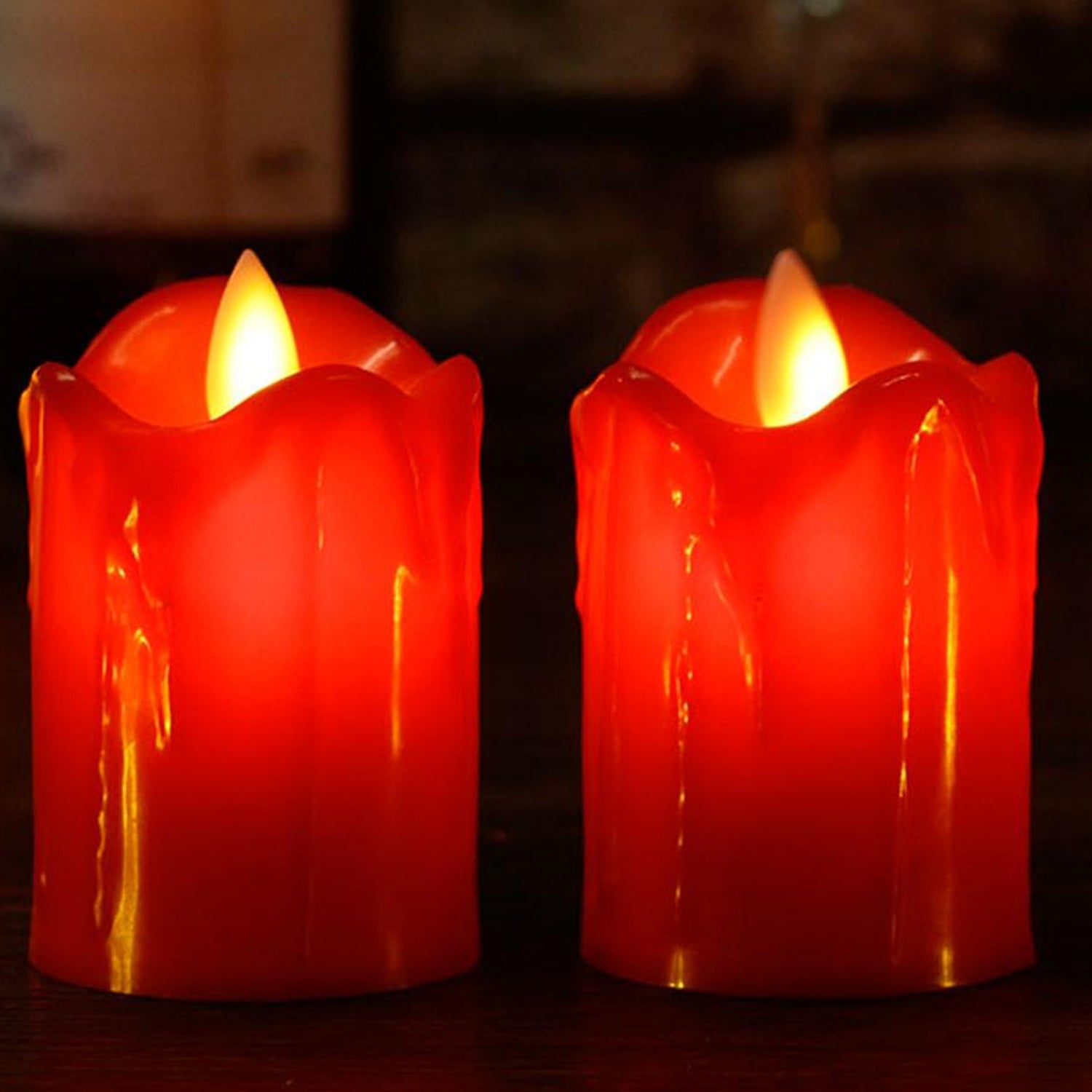 6552 Multicolor Flameless Melted Design Candles for Decoration (Set of 24pc) DeoDap 6552 Multicolor Flameless Melted Design Candles for Decoration (Set of 24pc) DeoDap